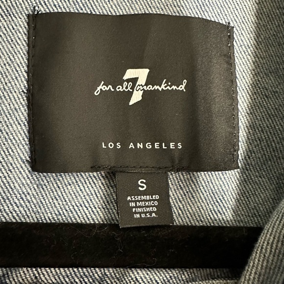 7 For All Mankind Trucker Sleeveless Denim Midi Dress | Small - Picture 6 of 10